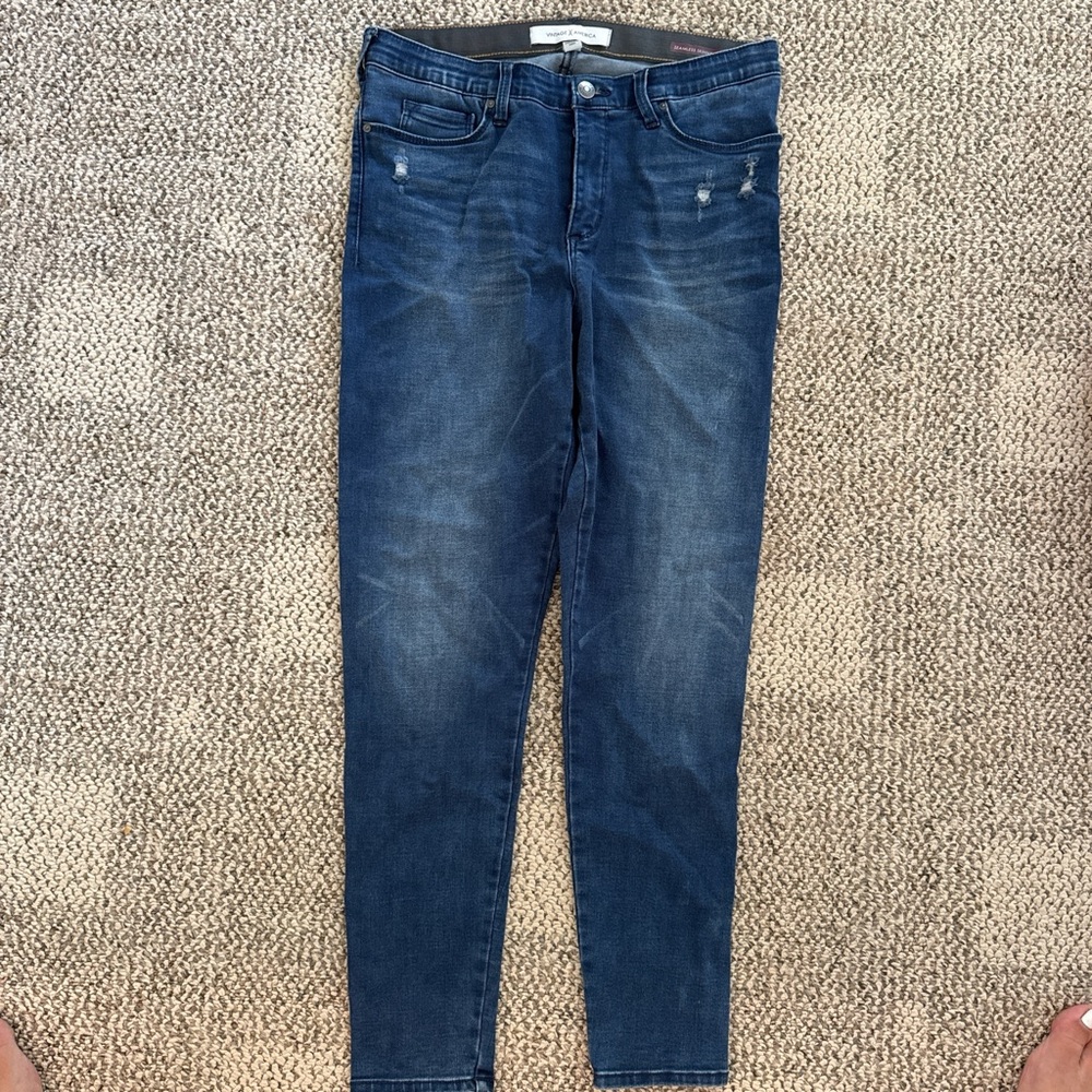 Vintage America Dark Blue Skinny Jeans